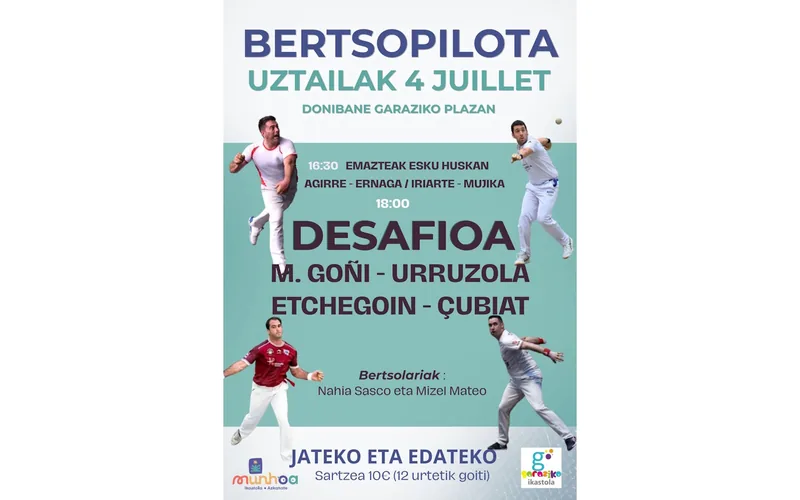 Bertso Pilota in Saint-Jean-Pied-de-Port