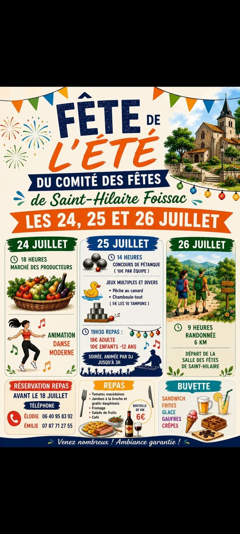 Fête de l’été du comité des fêtes de St Hilaire Foissac