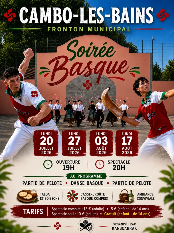 Soirée basque in Cambo-les-Bains: Sporting Heritage