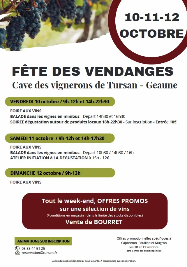 Fete des Vendanges in Geaune | Tursan Harvest Weekend