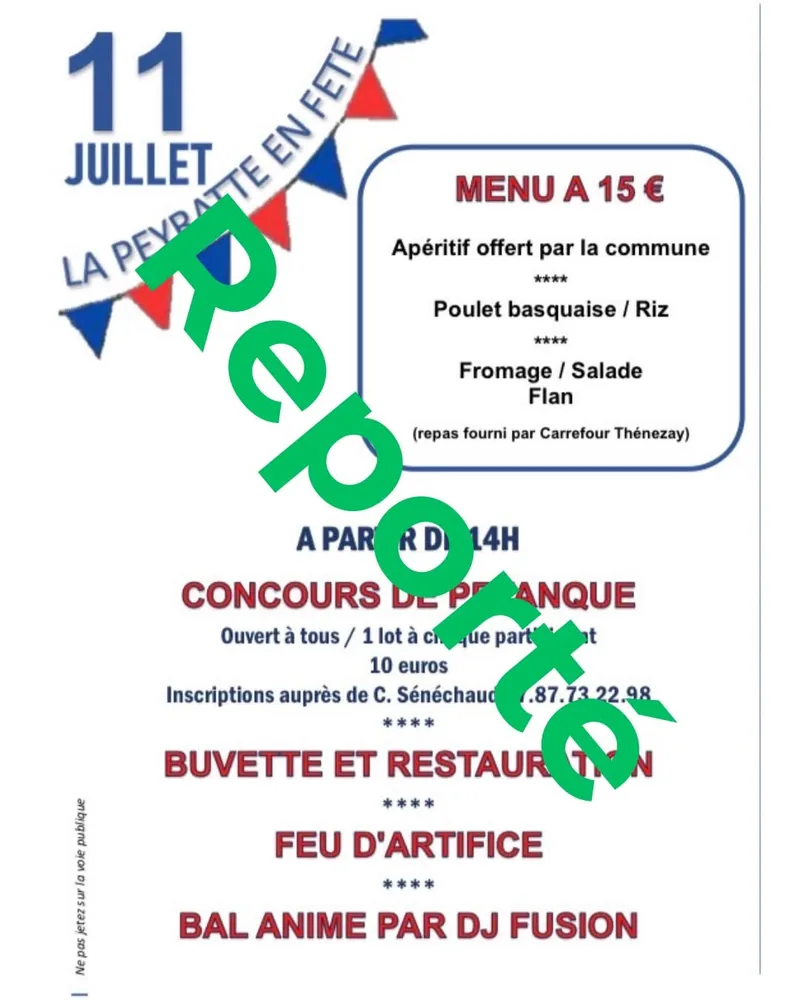Fete Nationale in La Peyratte