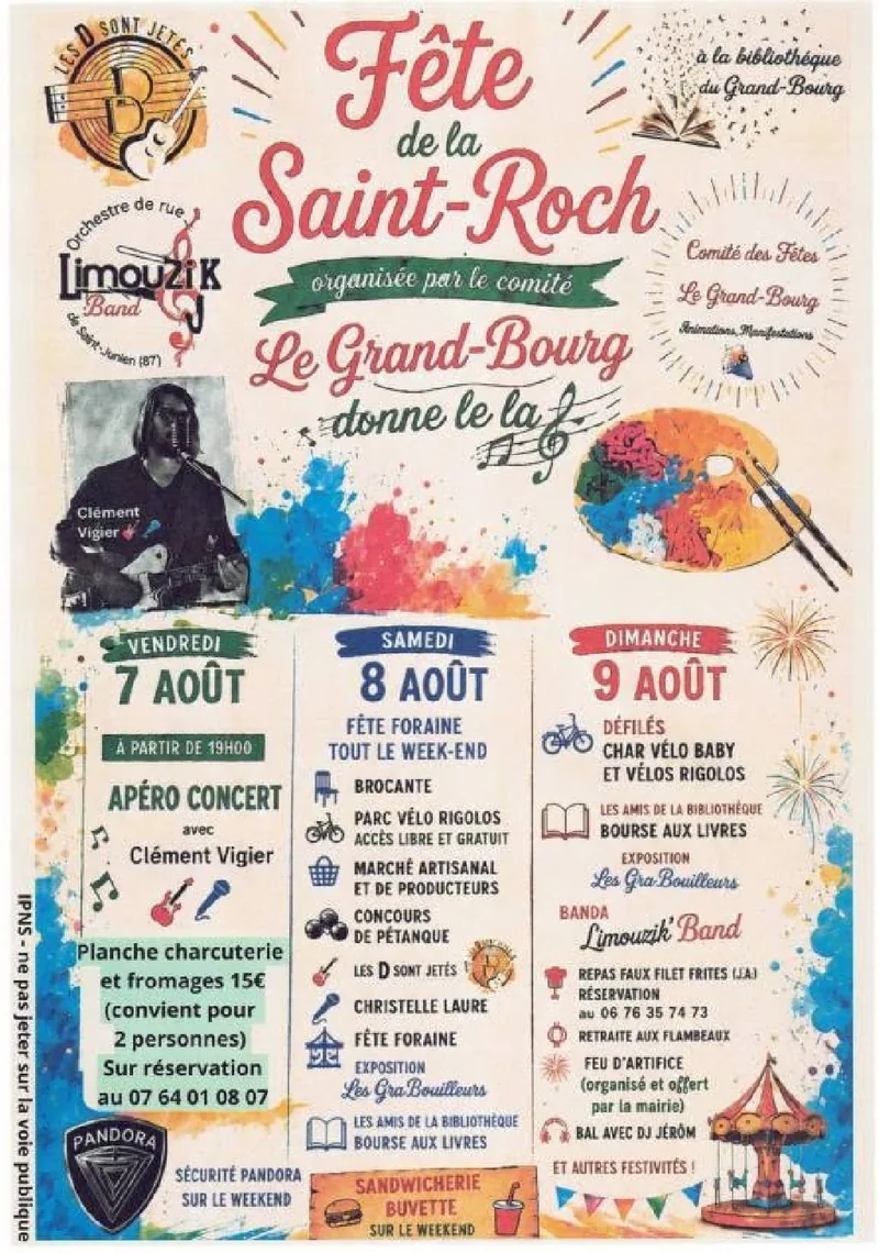 Fête de la Saint Roch in Le Grand-Bourg: Local Making