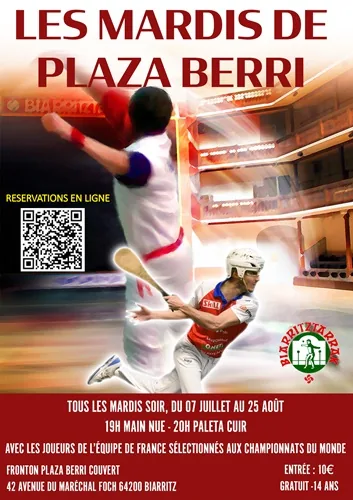 Basque Pelota at Plaza Berri in Biarritz
