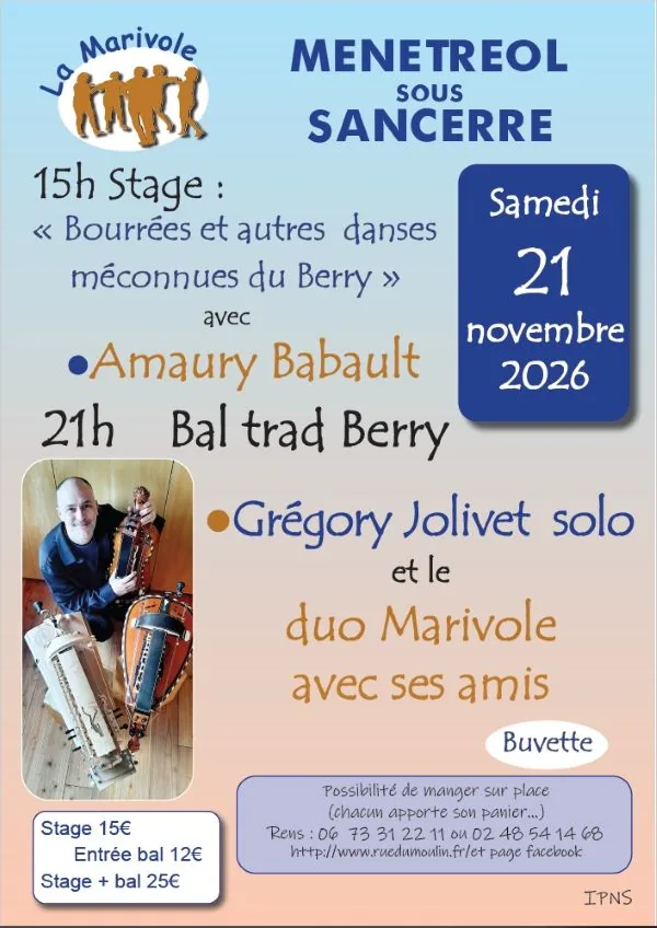 Amaury Babault : stage de bourrées et bal du Berry