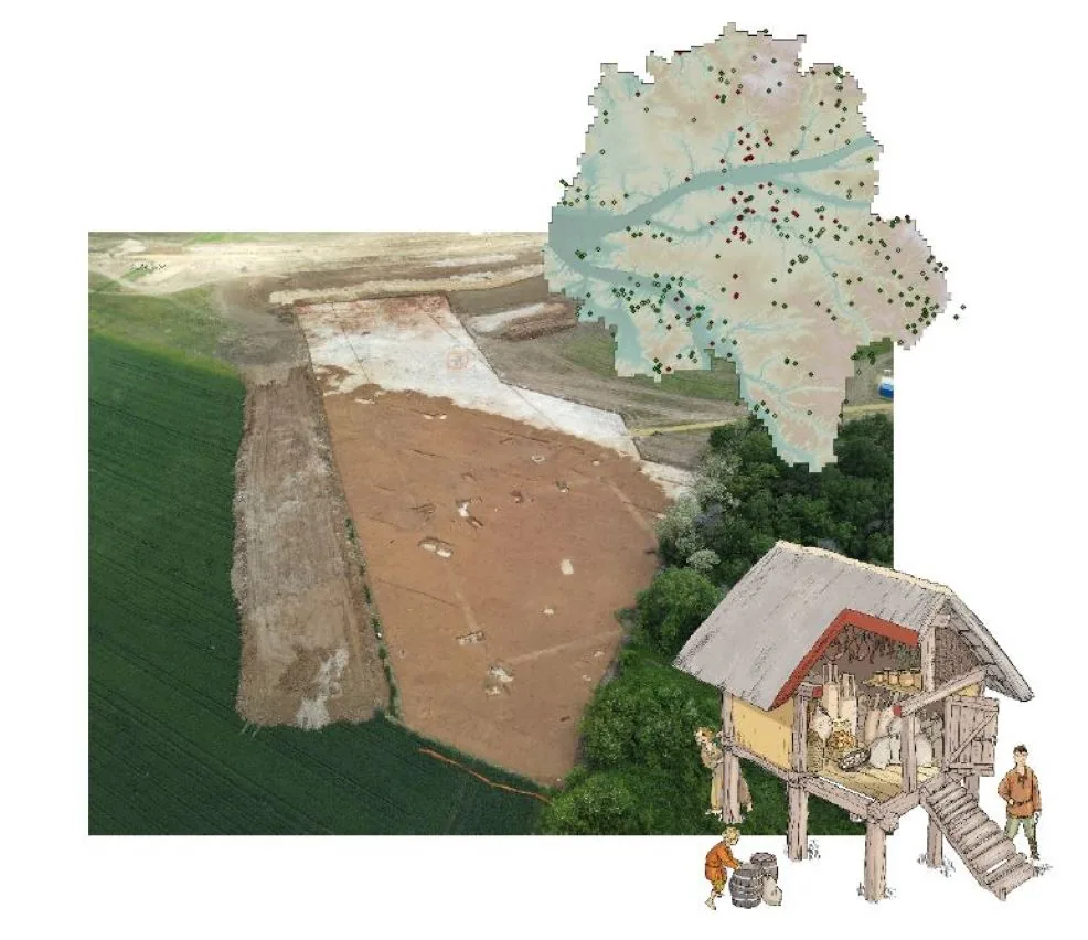 Touraine countryside: Bléré and Autrèche excavations