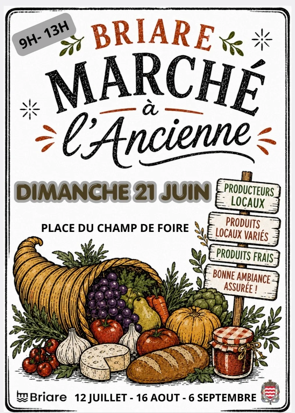 Old-fashioned Market in Briare: Local Tastes