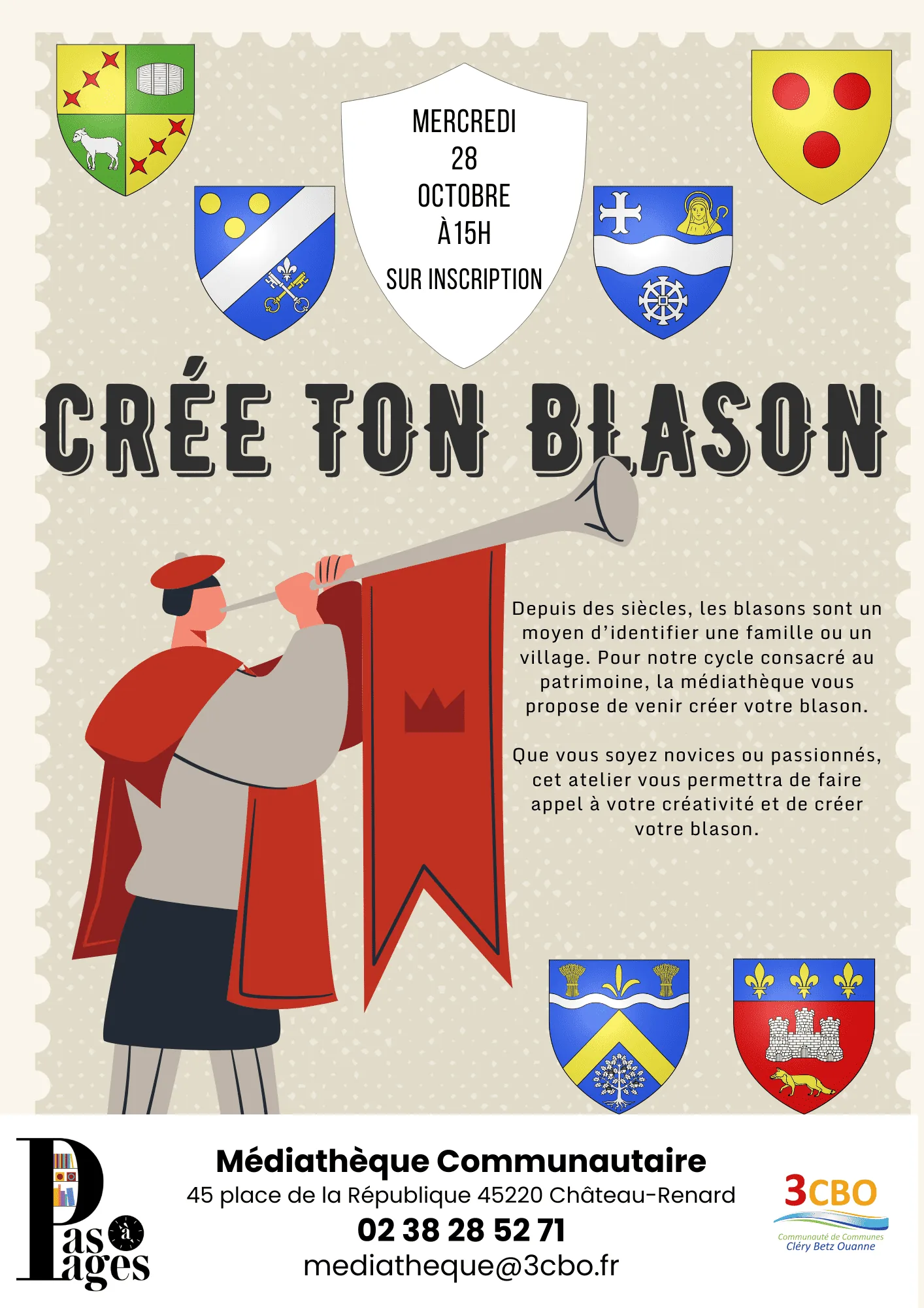 Coat of Arms Workshop in Château-Renard