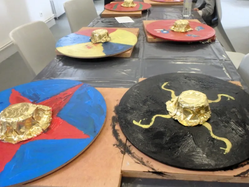 Merovingian shield workshop in Chartres